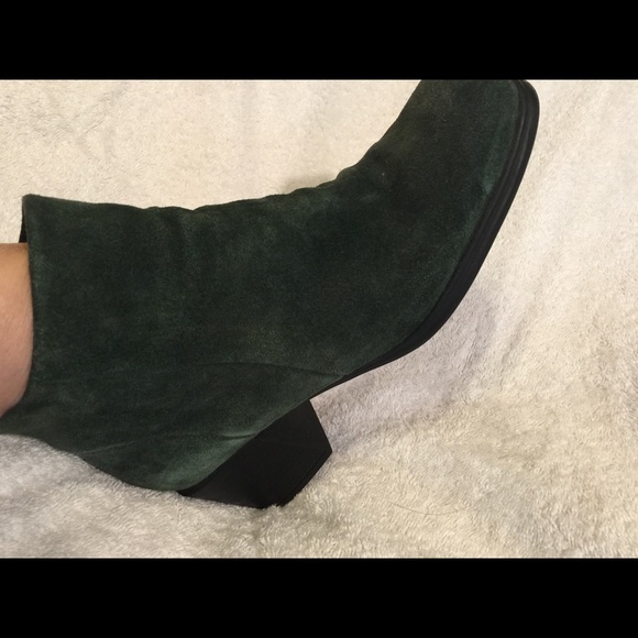 White Mountain Shoes - Boho Festival Bound Leather Forest Green Boots
